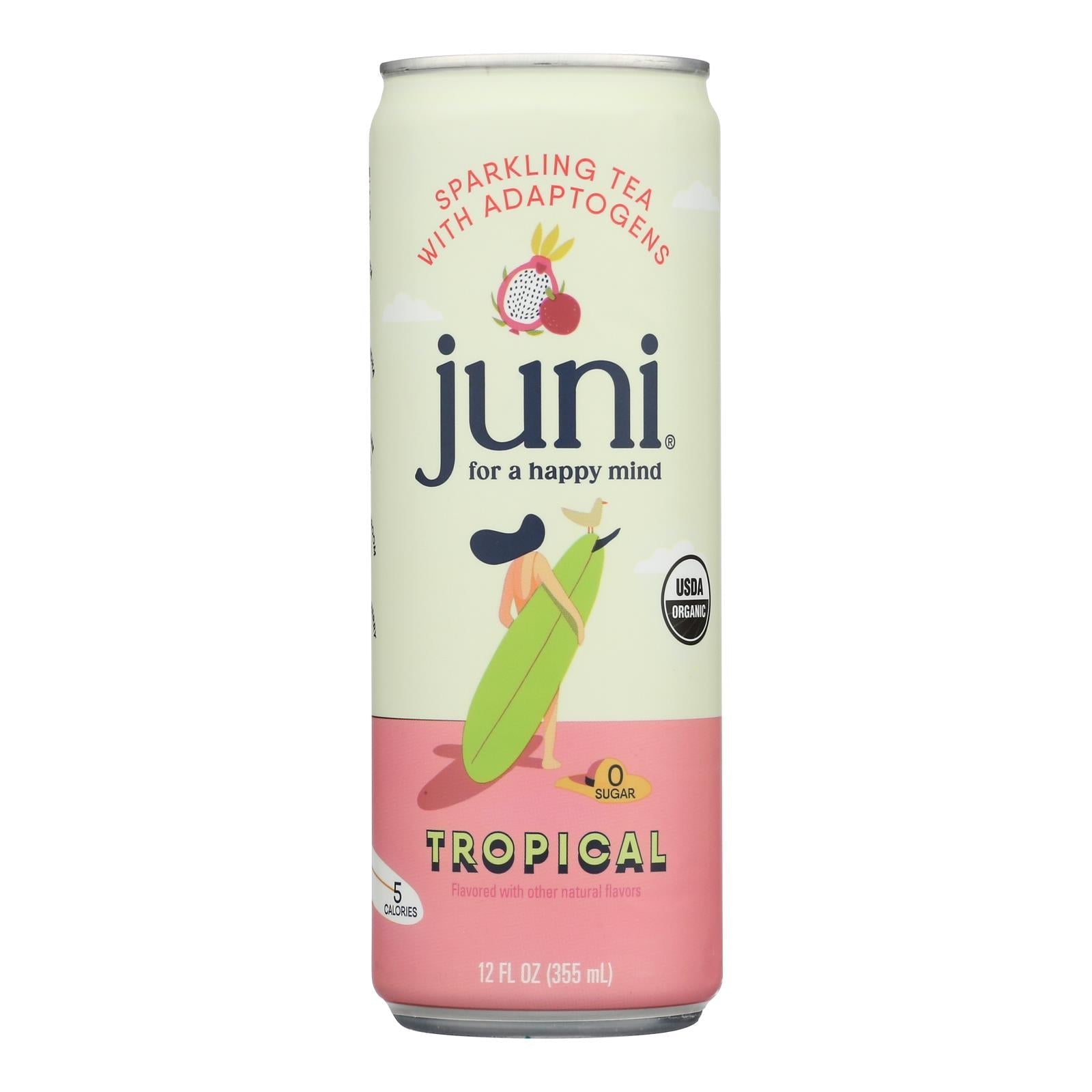 Juni Sparkling Tropical Tea - 12 x 12 fl oz