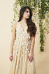 Floral Ombre Maxi Gown in Champagne and Cream