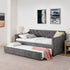 Daybed With Pop Up Trundle And USB Charging Armrest