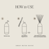 Salt and Sea White Translucent Tinted Glass Jar Reed Diffuser