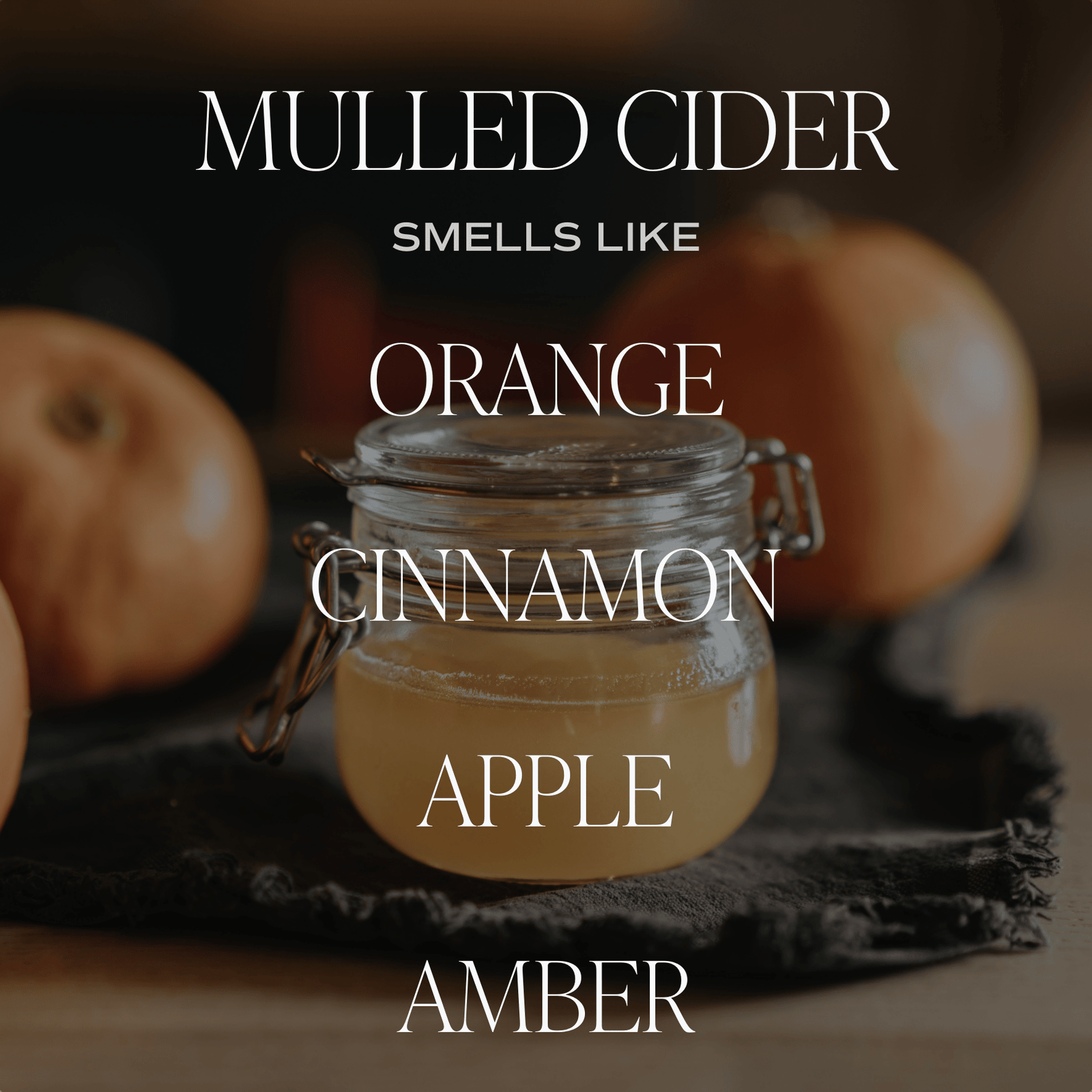 Mulled Cider Soy Candle - Amber Jar - 9 oz