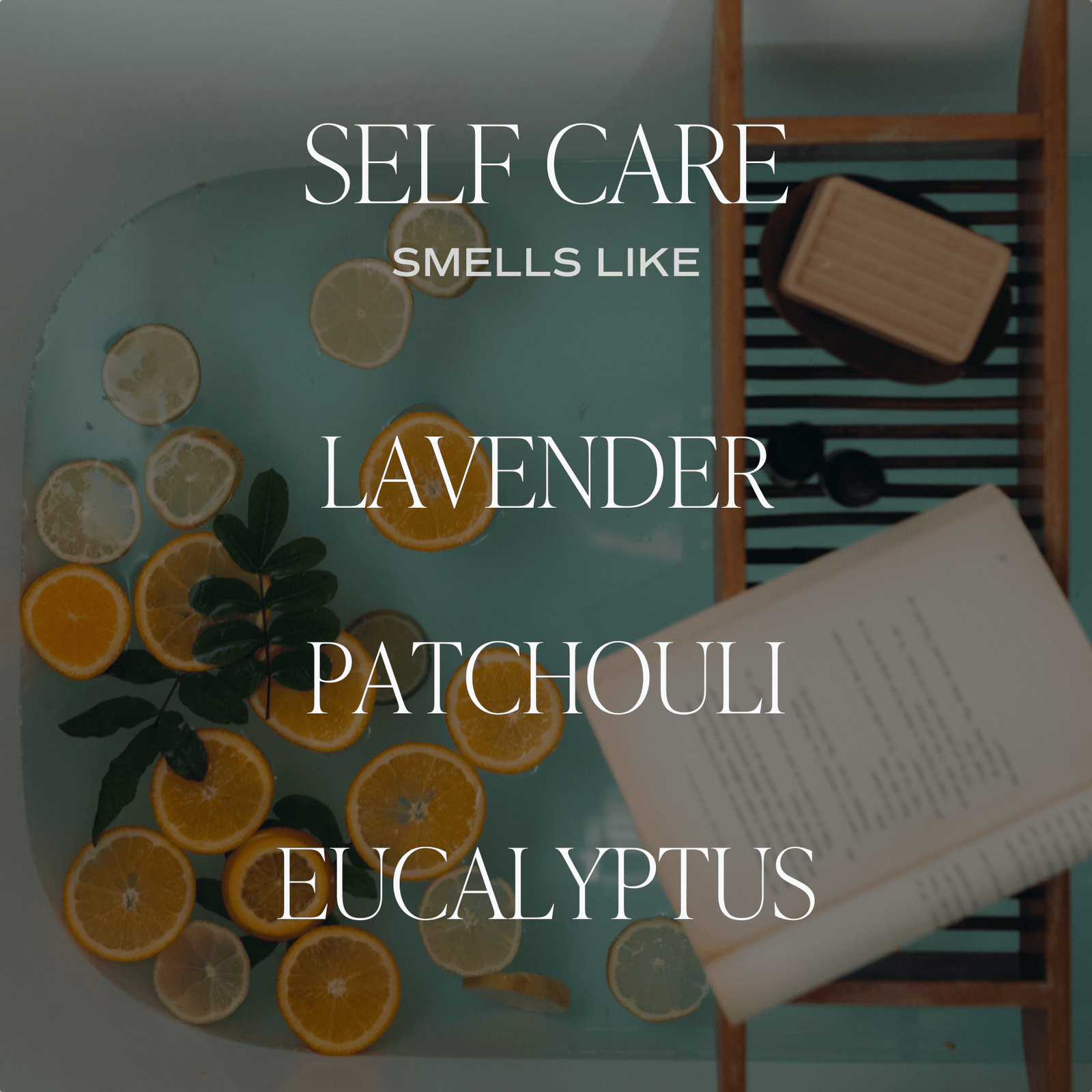 Self Care Soy Candle - Clear Jar - 9 oz (Lavender and Eucalyptus)