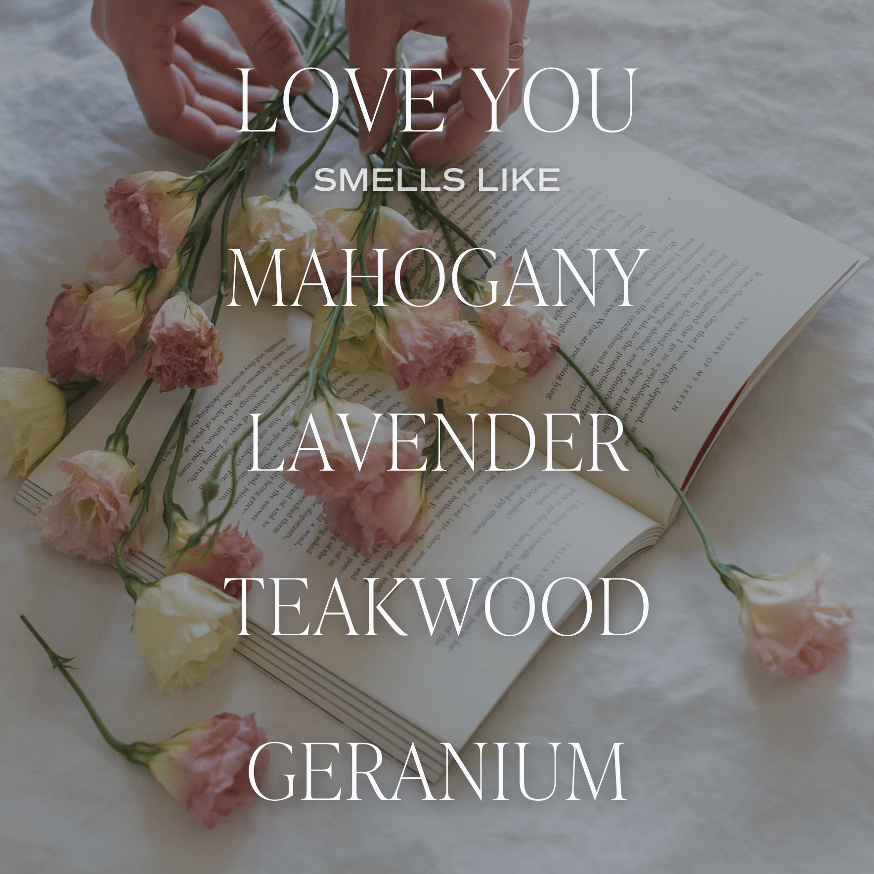 Love You Soy Candle - Clear Jar - 9 oz