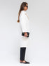Eco Fur Wool Blend Coat in White