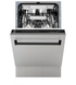 ZLINE Autograph 18" Dishwasher Stainless Door, Black DWVZ-304-18-MB