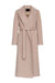 Cambridge Comfort Wraparound Wool Cashmere Coat in Nude