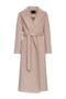Cambridge Comfort Wraparound Wool Cashmere Coat in Nude