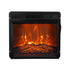 24" Insert Black Electric Fireplace with Remote Control