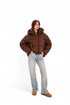 Dark Chocolate Insulated Bio-Down Jacket