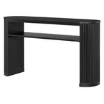 Console Table With Fluted Legs, Open Shelf
