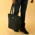 Era Vegan Leather Tote - Midnight Black