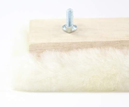 100% Lambs Wool Applicator Refill Pads On Wooden Blocks - ¾” Nap Excellent Quality
