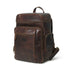 Alpha Brown Buffalo Leather Travel Backpack