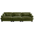 Modern Sofa With Bolstered Armrests And Pillows