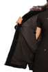 Palermo Genuine Astrakhan Silver Fox Trim Coat