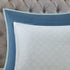 8 Piece Cotton Floral Printed Reversible Comforter Set Blue