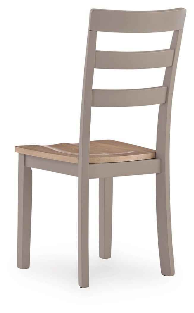 Harperfeld - Dining Room Side Chair (Set of 2) - Natural / Gray