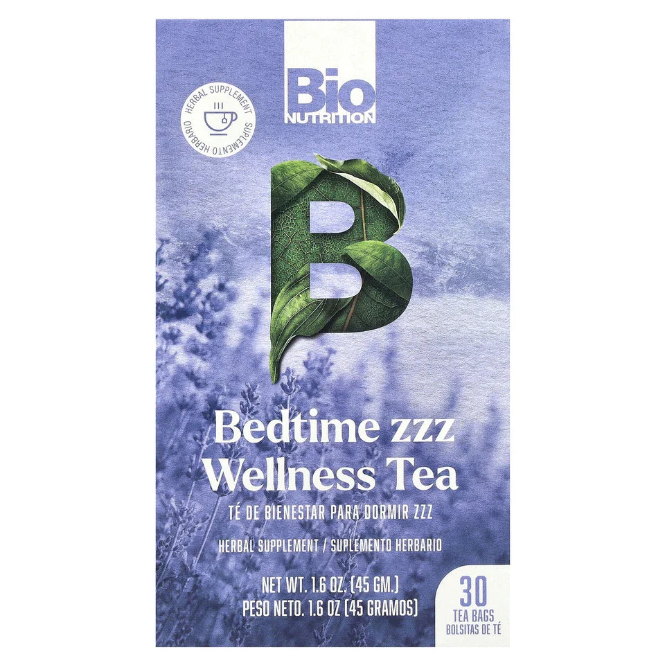 Bio Nutrition Bedtime Zzz Tea, 30 Bags (Pack of 1) - Sleep & Relaxation