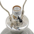 Hand-Finished Mercury Glass Table Lamp with Linen Shade - Silver
