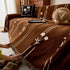 Chenille Jacquard Sofa Throw Cover with Tassel Soft Thick Couch Protector Blanket
