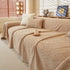Textured Throw Blanket with 3D Dobby Weave, Minimalist Furniture Protector for Couch