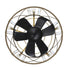 23" Modern Satin Nickel DC Motor Downrod Mount Reversible Fandelier Ceiling Fan with Lighting and Remote Control