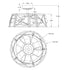 23" Modern Satin Nickel DC Motor Downrod Mount Reversible Fandelier Ceiling Fan with Lighting and Remote Control