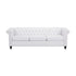 Chesterfield Style 3 Seater Sofa with Deep Button Tufting - Multiple Colors