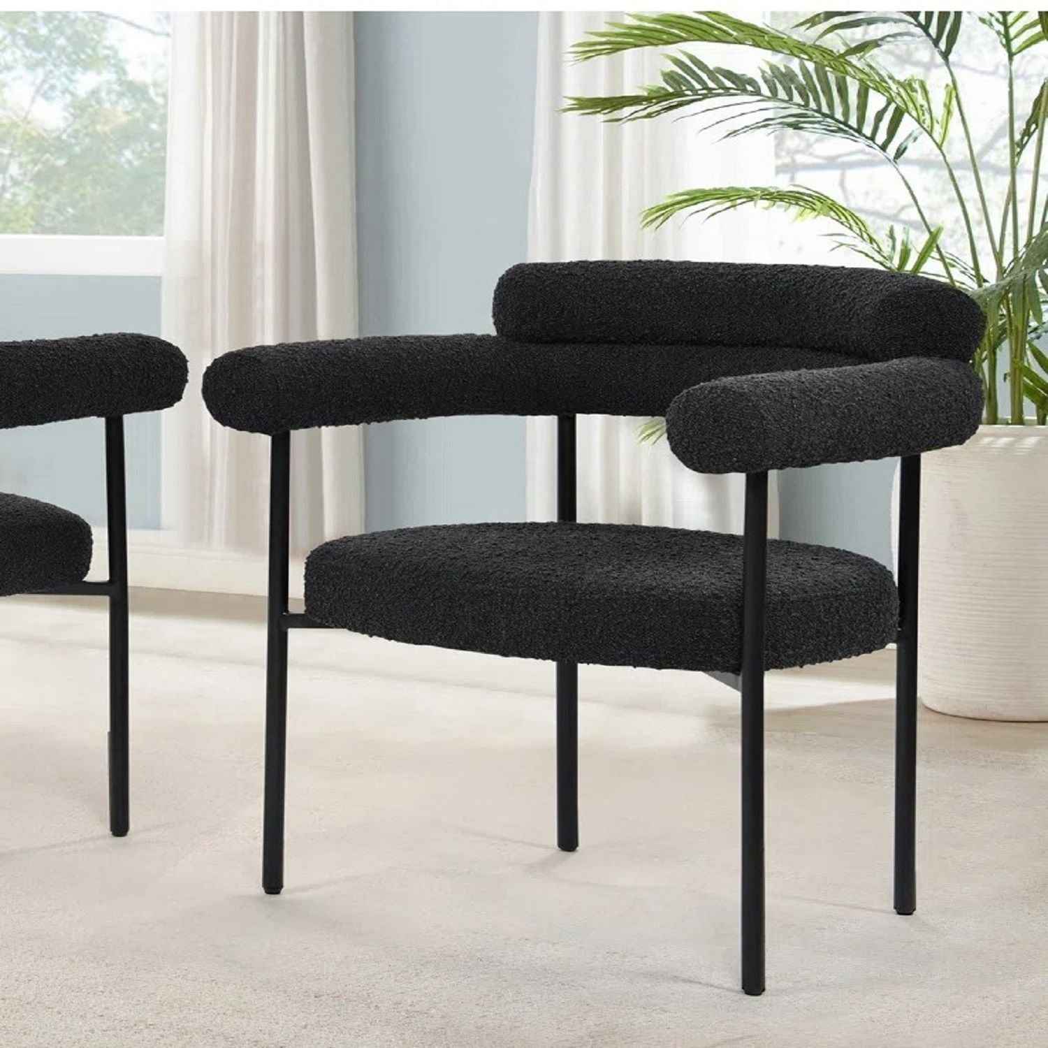 Dining Chairs With Armrests (Set of 2)