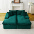 Double Chaise Lounge With Full Compressed Sponge