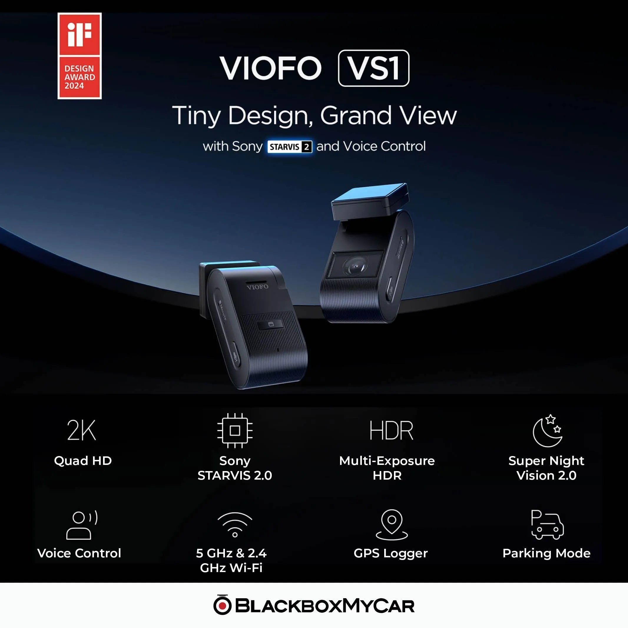 VIOFO VS1 Mini 2K QHD Dash Cam