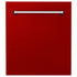 24" Dishwasher with Red Gloss panel, Stainless Tub, DWV-RG-24