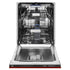 24" Dishwasher with Red Gloss panel, Stainless Tub, DWV-RG-24