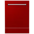 24" Dishwasher with Red Gloss panel, Stainless Tub, DWV-RG-24