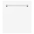 24" Dishwasher with White Matt panel, Stainless Tub, DWV-WM-24