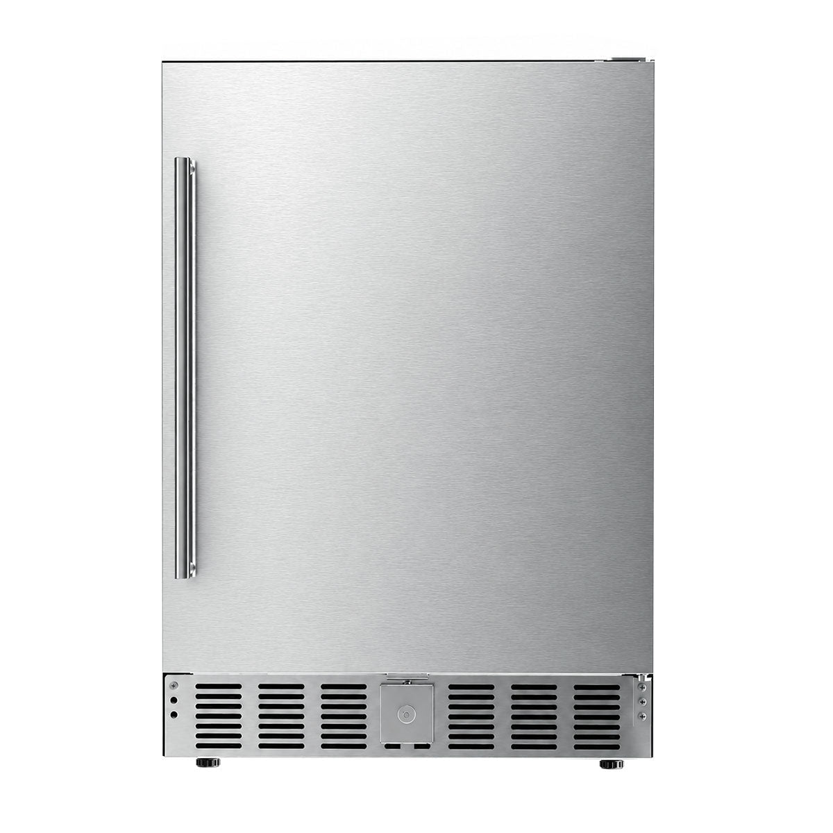 Kismile 24 Inch Built-In Double Drawer Refrigerator, 5.0 Cu.Ft Under Counter Beverage Fridge for Wine & Beer, Stainless Stee
