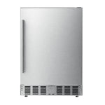 Kismile 24 Inch Built-In Double Drawer Refrigerator, 5.0 Cu.Ft Under Counter Beverage Fridge for Wine & Beer, Stainless Stee