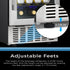 24 Inch Metal Shelves Built-in Wine Fridges Cooler Beverage Refrigerator