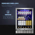 24 Inch Metal Shelves Built-in Wine Fridges Cooler Beverage Refrigerator