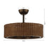 24" Farmhouse DC Motor Ceiling Fan with Lighting and Remote Control