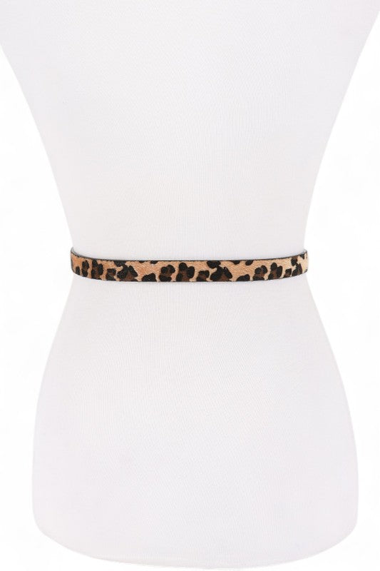 3 In 1 Faux Leather Skinnny Belt Set