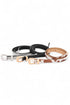 3 In 1 Faux Leather Skinnny Belt Set