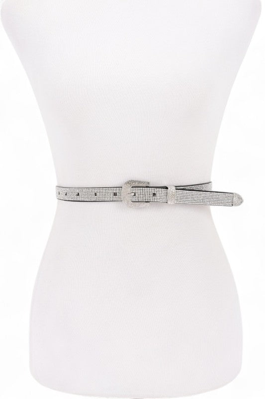 3 In 1 Faux Leather Skinnny Belt Set