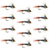 Bead Head Metallic Blue Copper John Nymph - 1 Dozen Fly Fishing Flies - Hook Size 12