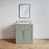 24 Inch Sage Green Bathroom Vanity Sink Base
