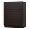 24 Inch Espresso Shaker Three Drawer Vanity Base Cabinet