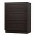 24 Inch Espresso Shaker Three Drawer Vanity Base Cabinet