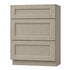 24 Inch Greige Stained Bathroom Vanity Drawer Base