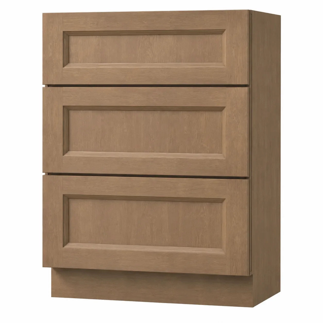 24 Inch Toffee Stained Bathroom Vanity Drawer Base
