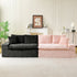 Multifunctional Sofa Pink Black, Fits 4 People
